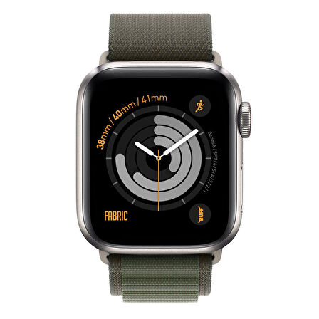 Buff Apple Watch Uyumlu Fabric Band 38/40/41mm Green 