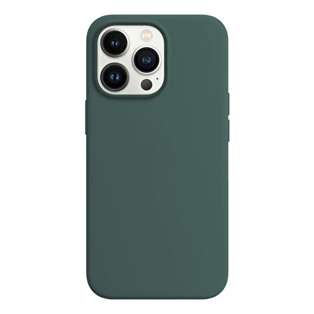 Buff iPhone 14 Pro Rubber S Kılıf Dark Green