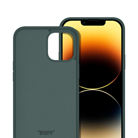 Buff iPhone 14 Pro Rubber S Kılıf Dark Green