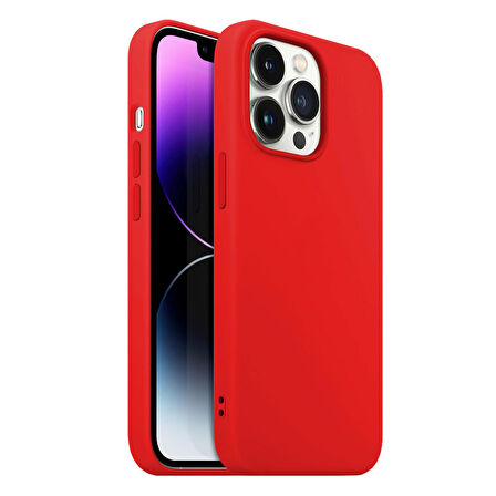 Buff iPhone 14 Pro Max Rubber S Kılıf Red