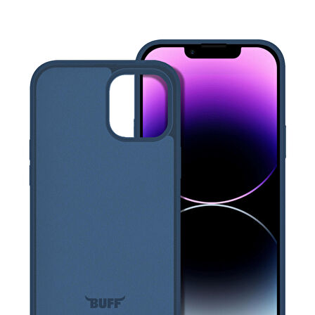 Buff iPhone 14 Pro Max Rubber S Kılıf Navy Blue