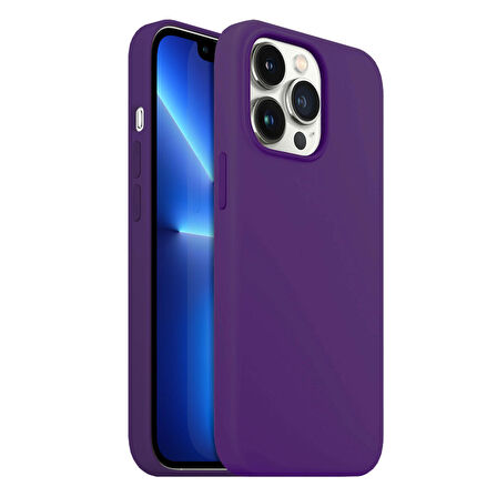 Buff iPhone 13 Pro Rubber S Kılıf Purple