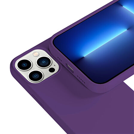 Buff iPhone 13 Pro Rubber S Kılıf Purple