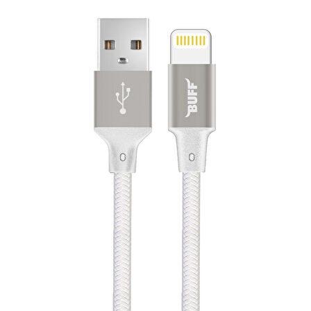 Buff BL71 USB Lightning 2.4A 1.2M Data ve Şarj Kablosu Beyaz