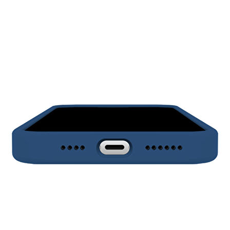 Buff iPhone 14 Pro Max Rubber Fit Kılıf Mid Blue