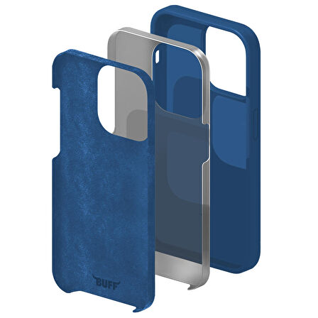 Buff iPhone 14 Pro Max Rubber Fit Kılıf Mid Blue