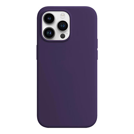 Buff iPhone 14 Pro Rubber Fit Kılıf Purple