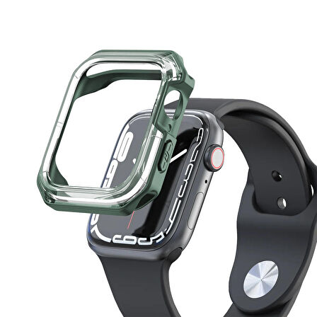 Buff Apple Watch Uyumlu Air Hybrid Kılıf 41mm Dark Green 