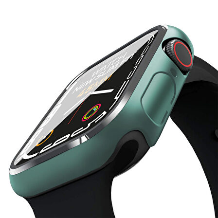 Buff Apple Watch Uyumlu New Slim Fit 45mm Kılıf Green 