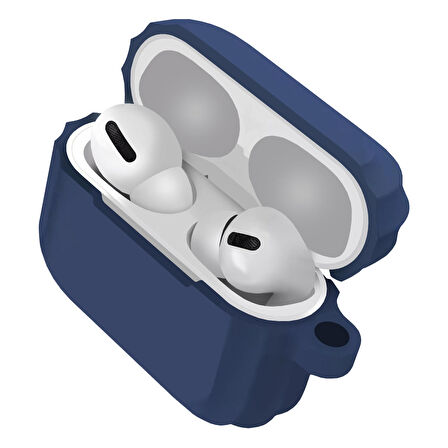 Buff Airpods Pro Rubber Silicone Case Dark Blue