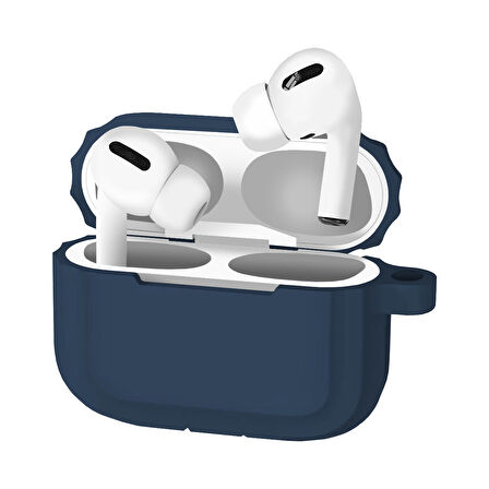 Buff Airpods Pro Rubber Silicone Case Dark Blue