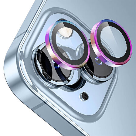 Buff iPhone 14 / 14 Plus Camera Metal Lens Protector Colorful