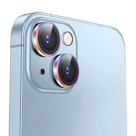 Buff iPhone 14 / 14 Plus Camera Metal Lens Protector Colorful