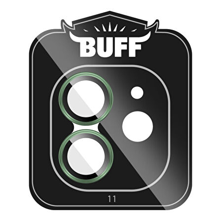 Buff iPhone 11 / 12 / 12 Mini Kamera Metal Lens Koruyucu Dark Green