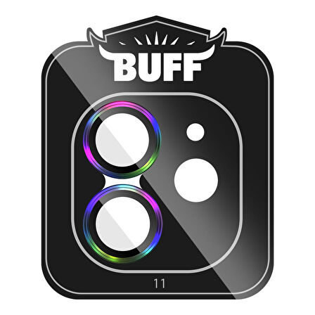 Buff iPhone 11 / 12 / 12 Mini Kamera Metal Lens Koruyucu Colorful