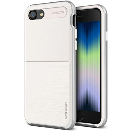 VRS Design iPhone Se 2022/2020/8/7 New High Pro Shield Kılıf White Silver