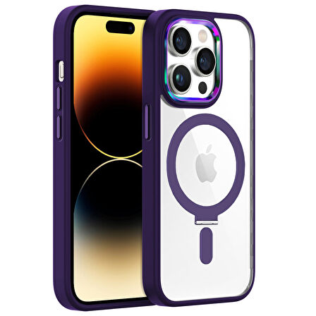 Buff iPhone 14 Pro BumperMag Kılıf Purple