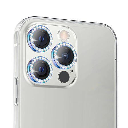 Buff iPhone 14 Pro / 14 Pro Max Diamond Lens Koruyucu Colorful