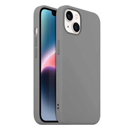 Buff iPhone 14 Rubber S Kılıf Gray