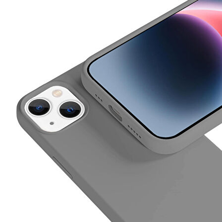 Buff iPhone 14 Rubber S Kılıf Gray