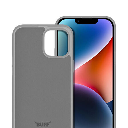 Buff iPhone 14 Rubber S Kılıf Gray