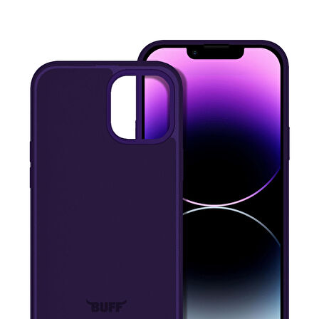 Buff iPhone 14 Pro Max Rubber S Kılıf Purple