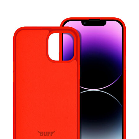 Buff iPhone 14 Pro Max Rubber S Kılıf Neon Orange