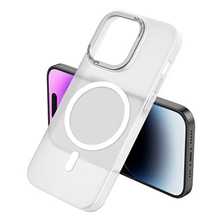 Buff iPhone 14 Pro Max TaoFit Magsafe Kılıf White
