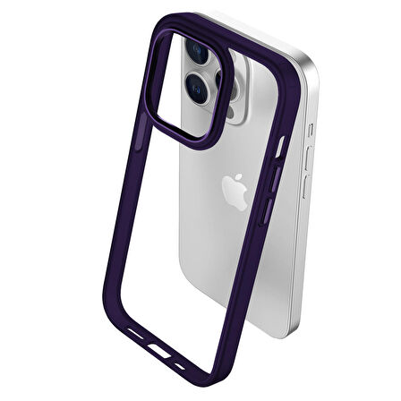 Buff iPhone 15 Pro Max New Air Bumper Kılıf Purple