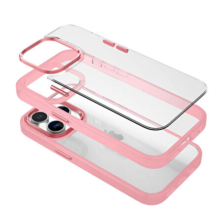 Buff iPhone 15 Pro Max New Air Bumper Kılıf Pink