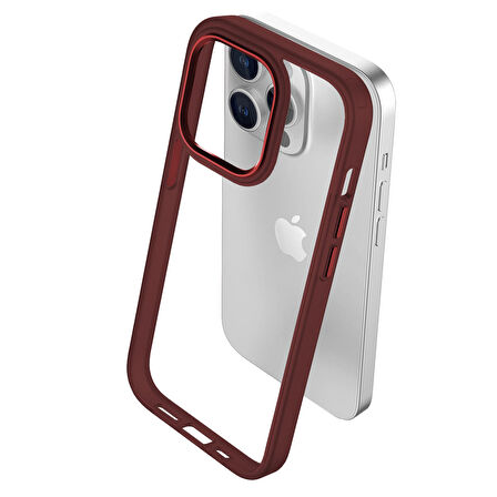 Buff iPhone 15 Pro Max New Air Bumper Kılıf Plum