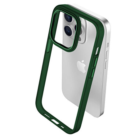 Buff iPhone 15 Pro New Air Bumper Kılıf Green