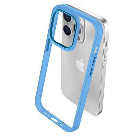 Buff iPhone 15 Pro New Air Bumper Kılıf Sierra Blue