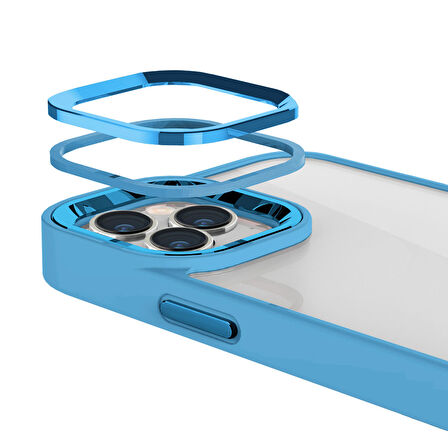 Buff iPhone 15 Pro New Air Bumper Kılıf Sierra Blue