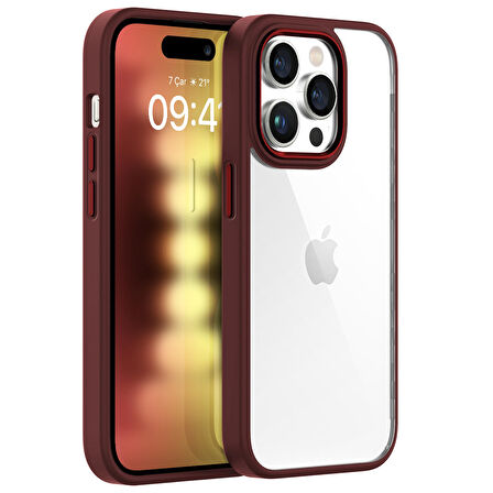 Buff iPhone 15 Pro New Air Bumper Kılıf Plum
