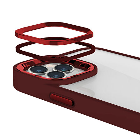 Buff iPhone 15 Pro New Air Bumper Kılıf Plum