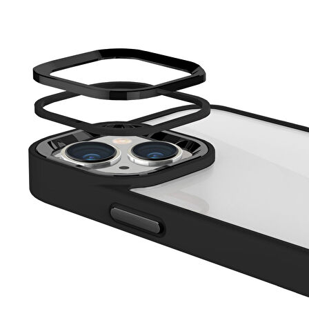 Buff iPhone 15 Plus New Air Bumper Kılıf Black