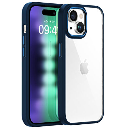 Buff iPhone 15 Plus New Air Bumper Kılıf Blue