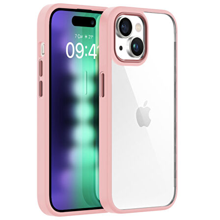 Buff iPhone 15 Plus New Air Bumper Kılıf Pink