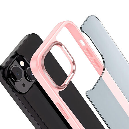 Buff iPhone 15 Plus New Air Bumper Kılıf Pink