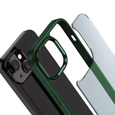 Buff iPhone 15 New Air Bumper Kılıf Green