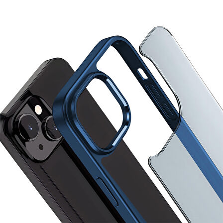 Buff iPhone 15 New Air Bumper Kılıf Blue