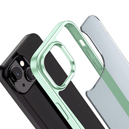 Buff iPhone 15 New Air Bumper Kılıf Light Green