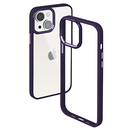Buff iPhone 13 New Air Bumper Kılıf Purple