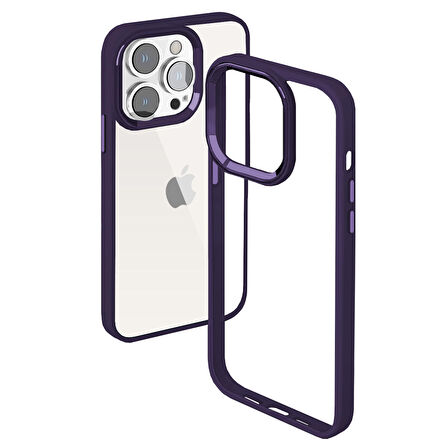 Buff iPhone 13 Pro Max New Air Bumper Kılıf Purple