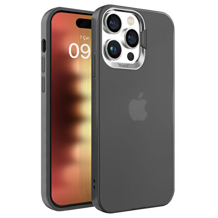 Buff iPhone 15 Pro New Corner Kılıf Black