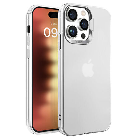 Buff iPhone 15 Pro New Corner Kılıf Clear