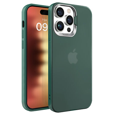 Buff iPhone 15 Pro New Corner Kılıf Green