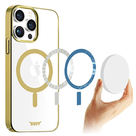 Buff iPhone 15 Pro Max MagSafe Slim Fit Kılıf Gold