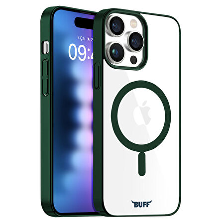Buff iPhone 15 Pro Max MagSafe Slim Fit Kılıf Dark Green